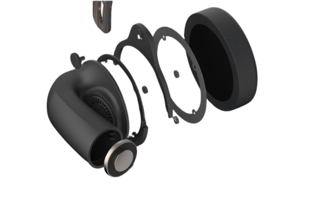 TSL headphone with engraved driver branding